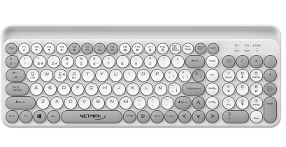 TECLADO INALÁMBRICO 2.4GHZ + BLUETOOTH 5,0 - CON RANURA P/TABLET