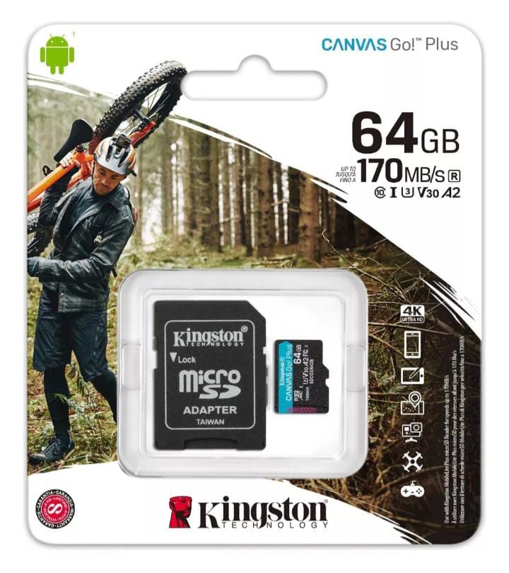 TARJETA DE MEMORIA KINGSTON CANVA GO PLUS 64GB