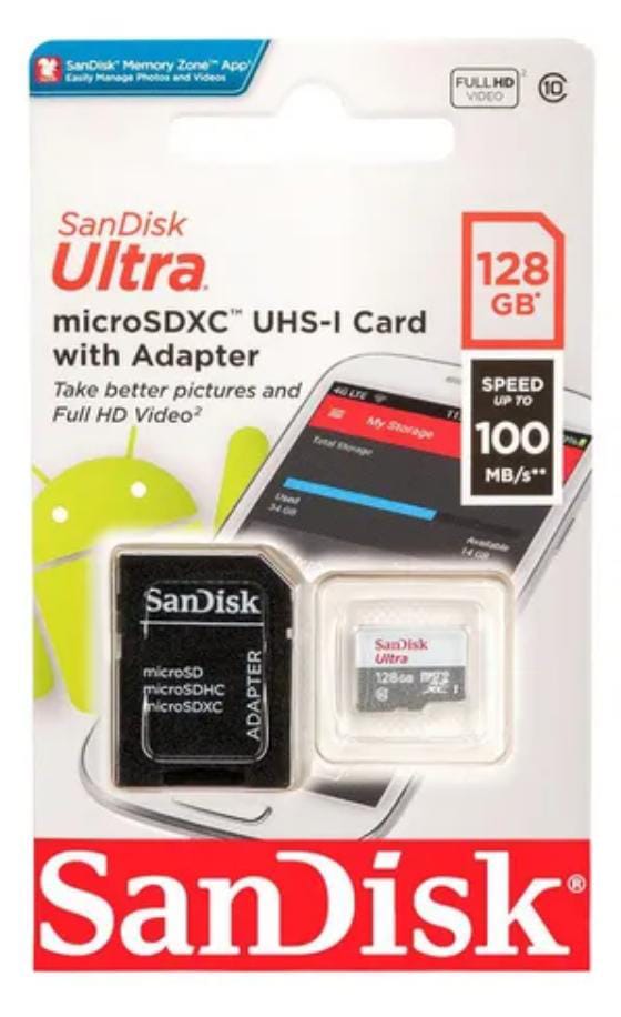 TARJETA DE MEMORIA SANDISK ULTRA MICRO SDXC 128GB